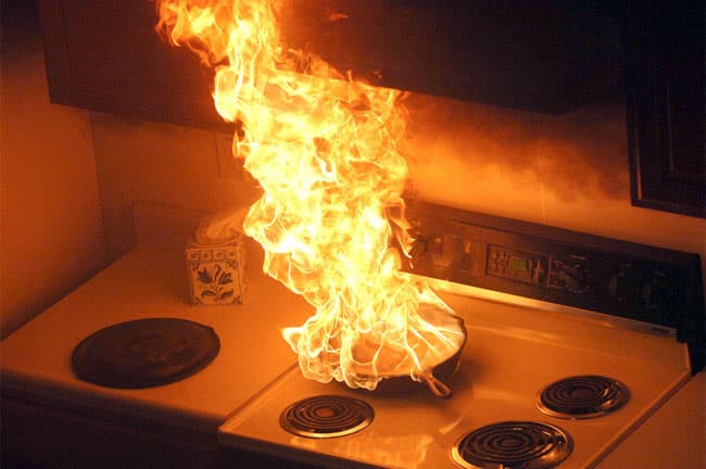 fire in your house